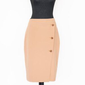 Express camel pencil skirt